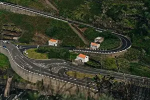 Madeira Island Prints: Interchange of highway and tunnels