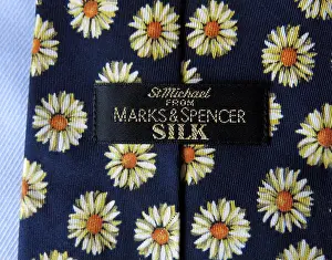 Weaving Prints: Interesting St Michael M&S Marks & Spencer tie, male neckware in silk