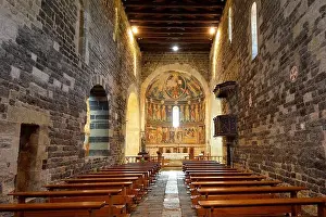 Interior View Prints: Interior of the abbey church, Basilica di Saccargia