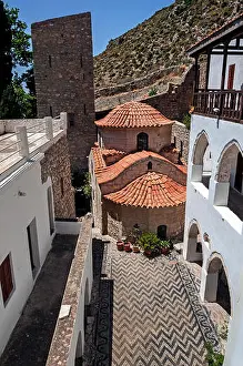 Belief Prints: Interior of Agios Panteleimonas Monastery, Tilos
