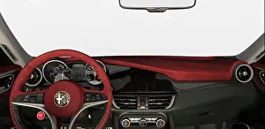 Steering Wheel Prints: The interior of the Alfa Romeo Giulia