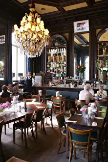 Comfortable Prints: interior of La Bonbonniere cafe Maastricht Netherlands