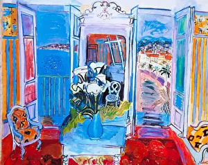 Interior with Open Windows by Raoul Dufy