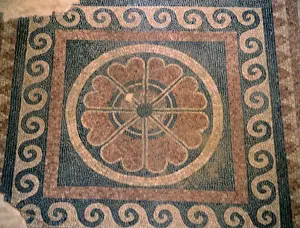 David Prints: INTERIOR-SALA CON MOSAICO EN EL SUELO PERTENECIENTE AL PERIODO DE HERODES EL GRANDE - SIGLO I AC
