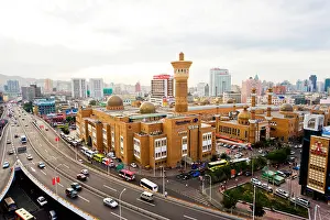 Economic Development Prints: International Grand Bazaar in Urumqi, Xinjiang Uyghur Autonomous Region, China