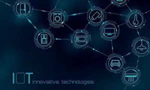 Things Prints: Internet of things icon innovation technology concept
