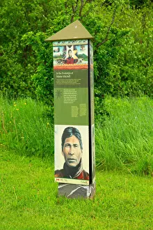 Newfoundland And Labrador Prints: Interpretive board along Mattie Mitchell Trail