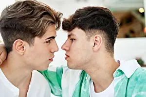 Intimacy Prints: Intimate moment of a gay couple