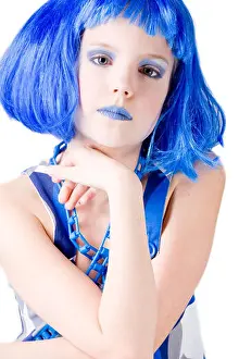 Caucasian White Prints: Intrested blue girl