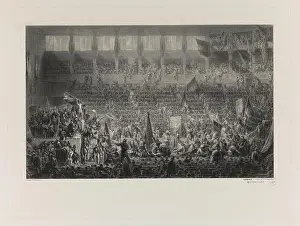 Invasion Prints: Invasion of the hall of the National Assembly 15 May 1848 Beyer et Willmann d'après Bonhommé