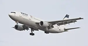 Departing Prints: Iran Air Airbus a300 EP-IBA coming into land at London Heathrow Airport LHR