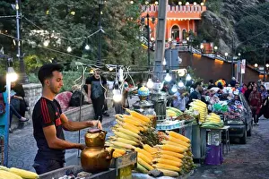 Southern Asia Prints: Iran, Tehran, Darband, Street food