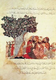 Argument Prints: Iraq: Miniature painting by Yahya ibn Mahmud al-Wasiti