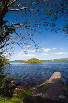 Western Europe Prints: Ireland, County Sligo, Sligo, Lough Gill and Lake Isle of Innisfree celebrated by poet WB Yeats