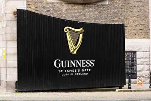 Stout Prints: Ireland Eire Dublin St James's Gate Guinness Storehouse beer stout porter black ale built 1904 started 1759 iconic