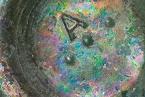 Changing Prints: Iridescence on ancient old weathered glass