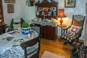 Donegal Prints: Irish Cottage Living Room, Folk Village, County Donegal, Ireland