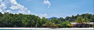 Beach Islands Prints: Island, Ocean views near Phuket Thailand with Blues