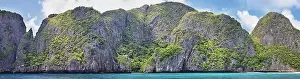 Beach Islands Prints: Island, Ocean views near Phuket Thailand with Blues