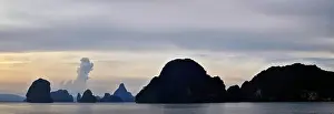 Beach Islands Prints: Island, Ocean views near Phuket Thailand with Blues