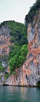 Beach Islands Prints: Island, Ocean views near Phuket Thailand with Blues