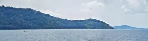 Phromthep Prints: Island, Ocean views near Phuket Thailand with Blues