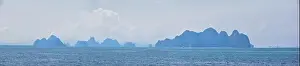 Phromthep Prints: Island, Ocean views near Phuket Thailand with Blues