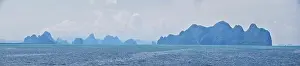 Phromthep Prints: Island, Ocean views near Phuket Thailand with Blues