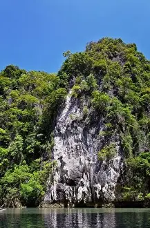 Island, Ocean views near Phuket Thailand with Blues