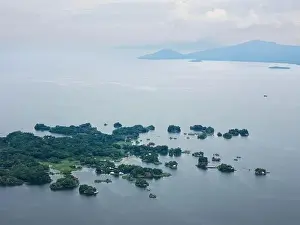 Isletas islands in Nicaragua central america aerial drone view