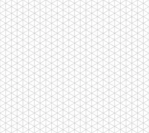 Regular Prints: Isometric line seamless vector grid