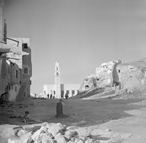 Children Playing Prints: Israel 1948-1949: Jaffa Jaffa. Street with children playing