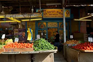 Market Stall Prints: Israel, Tel Aviv, HaCarmel (Carmel) Market