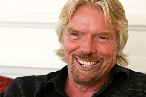 Companies Prints: ISTANBUL, TURKEY - NOVEMBER 17: Famous English business magnate Sir Richard Branson on November 17