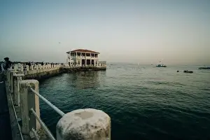 ISTANBUL, TURKEY - OCTOBER 22, 2023 Historical Moda Pier. High quality photo