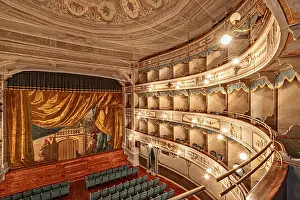 Marche Prints: Italia Marche Osimo Teatro La Nuova Fenice | Italy Marche Osimo Theatre La Nuova Fenice