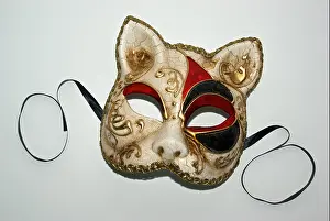 Disguise Prints: Italian handmade Venetian cat mask