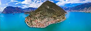 Isola Prints: Italian lakes scenery. Magic Iseo lake