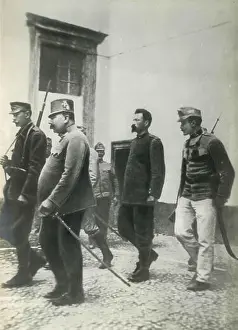 Sentence Prints: Italian patriot Cesare Battisti after the trial and death sentence, 1916