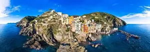 La Spezia Prints: Italy, Cinque terre famous national park of traditional fishing villages