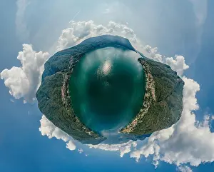 Italy Como Lake drone Air 360 vr virtual reality drone panorama