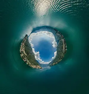 Italy Como Lake drone Air 360 vr virtual reality drone panorama
