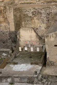 Herculaneum Prints: Italy, Herculaneum. City covered with ash when Mt. Vesuvius erupted in 79 A.D
