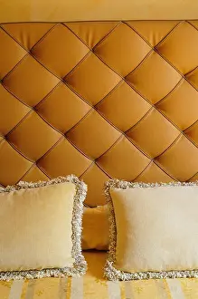 Liguria Prints: Italy, Liguria, Cinque Terre, Monterosso, Villa Steno Hotel bed detail