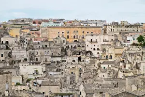 City Day Prints: Italy, Matera, Sasso Barisano, landscape