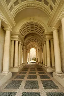 Colonnade Prints: Italy, Rome, Palazzo Spada, Galleria Prospettica del Borromini (17th century)