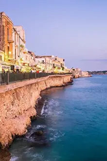 Syracuse Prints: Italy, Sicily, Syracuse, the historical centre on Ortigia island