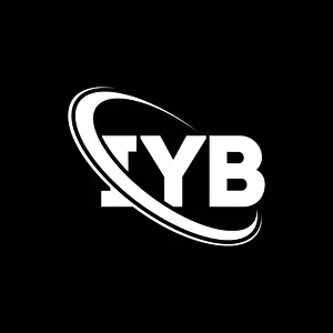 Company Vector Vectors Prints: IYB logo. IYB letter. IYB letter logo design