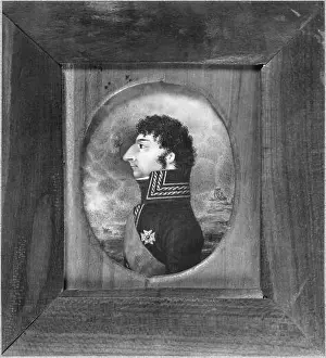 Gouache Prints: After Jacob Axel Gillberg, King Karl XIV Johan