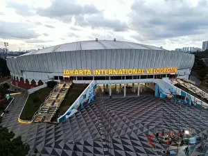 Velodrome Prints: Jakarta. Indonesia. November 20 2020 : Aerial View
